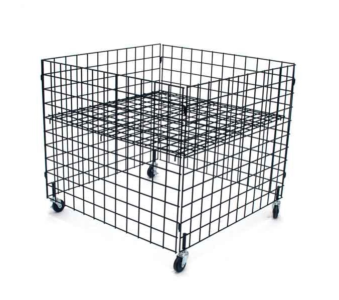 dump bin with casters