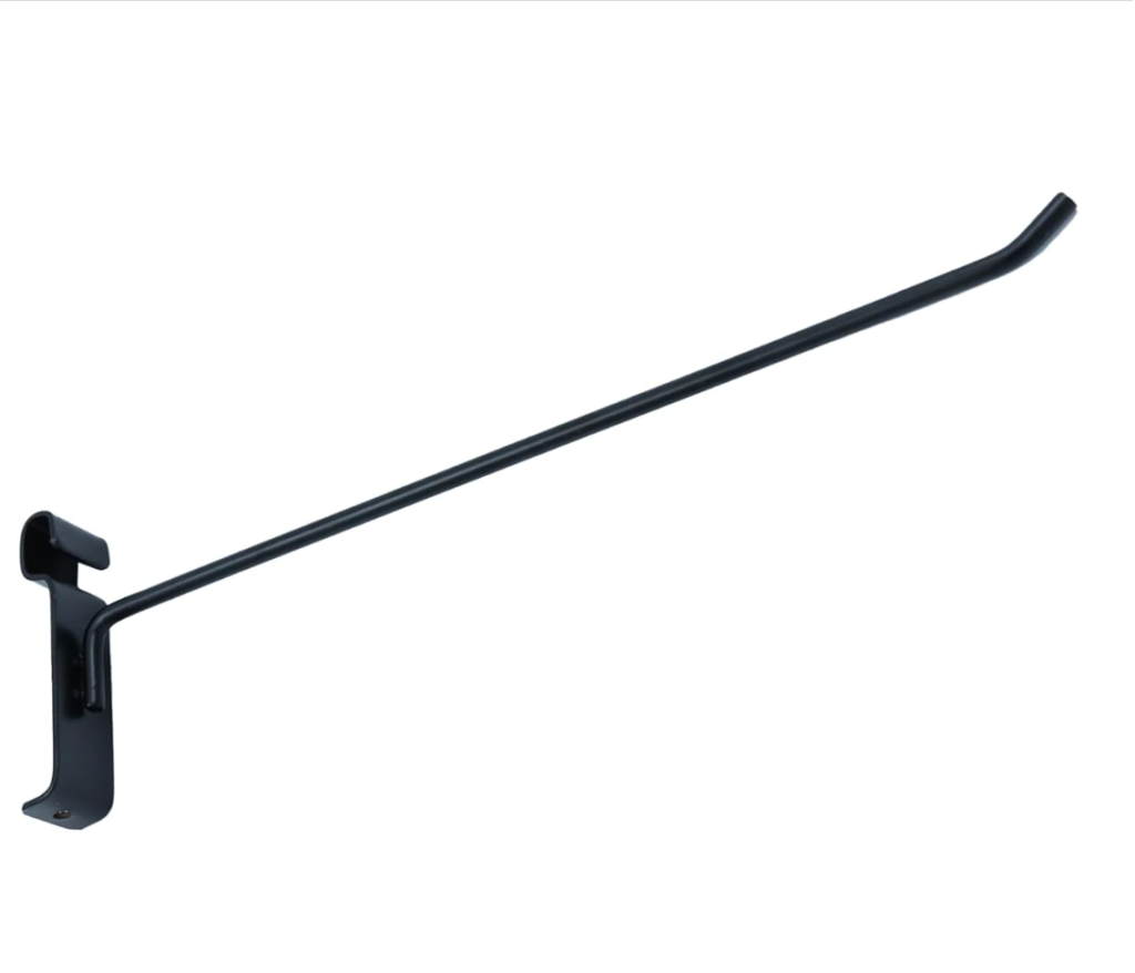 32 Ganci Per Pannelli Slatwall – 4 Pollici/10,2 Cm In Acciaio, Portata 9kg Per Garage/Negozio